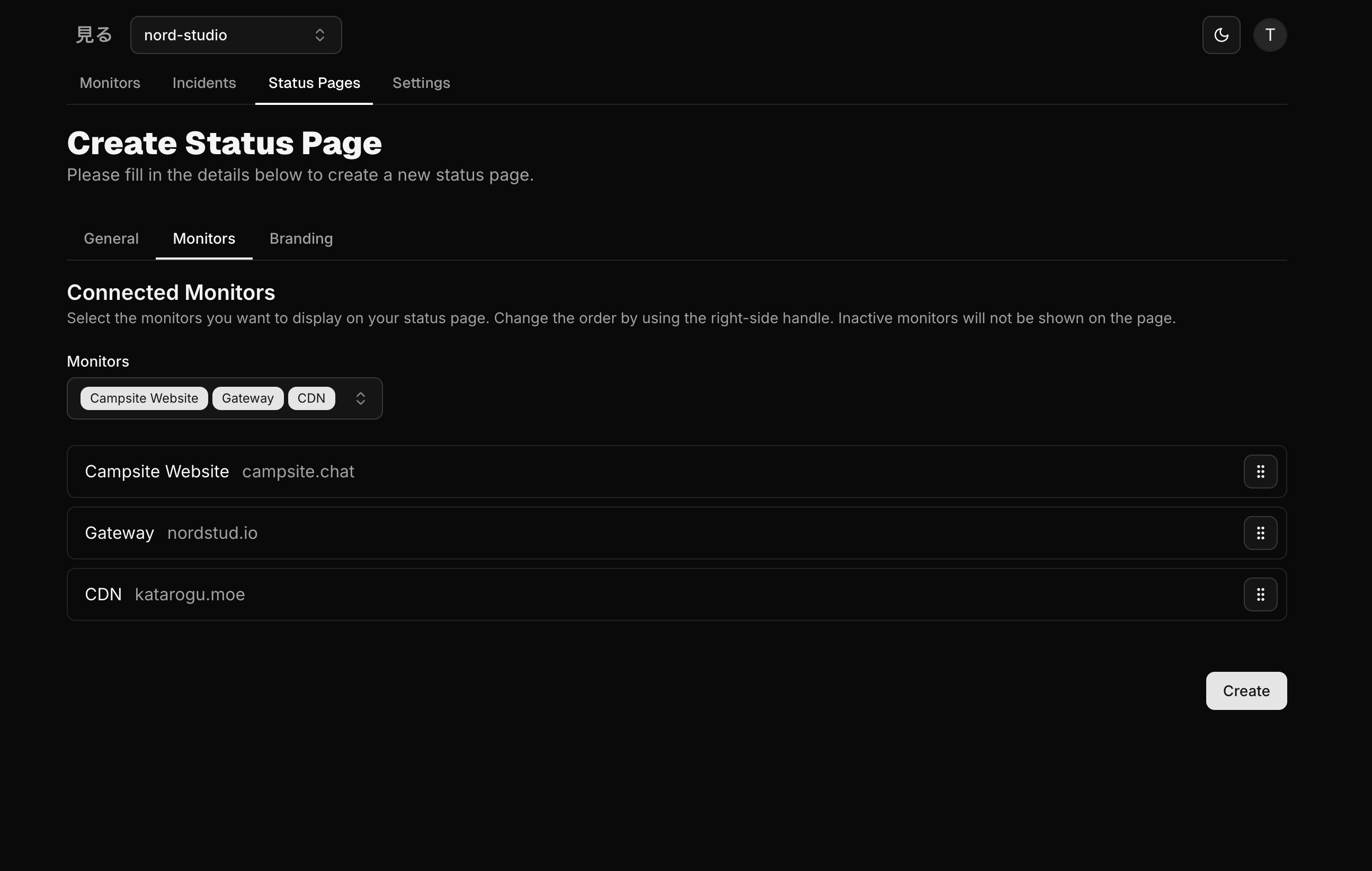 Status Page Monitors